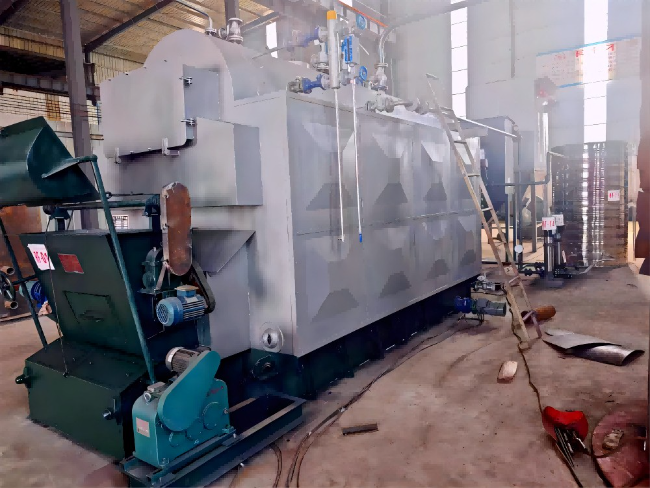 2噸臥式生物質蒸汽鍋爐出口非洲加納